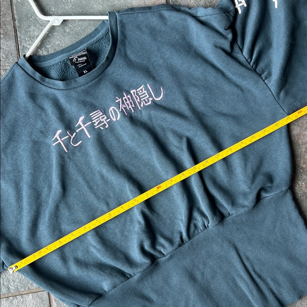 Her Universe Blue Spirited Away Sweatshirt Girls XL ( fits women's small) - Picture 10 of 11